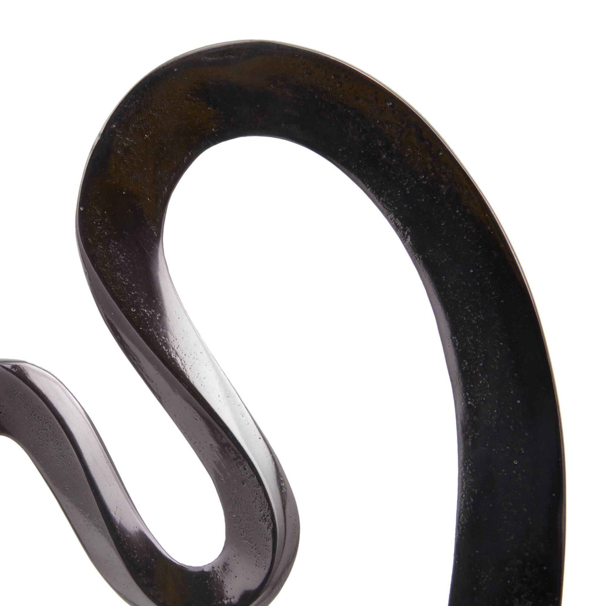 CosmoLiving by Cosmopolitan Black Marble Contemporary Sculpture, 24" x 21"